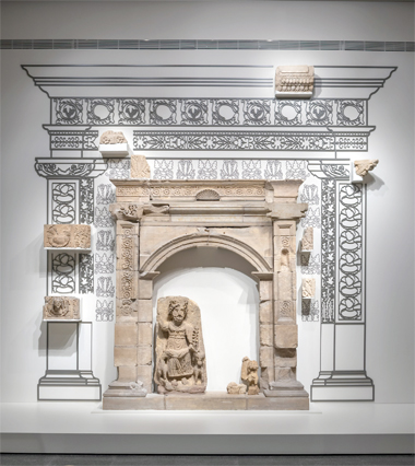 An altar platform from Khirbet et-Tannur on display at the AME Gallery in Cincinnati  (Photo courtesy of Cincinnati Art Museum)