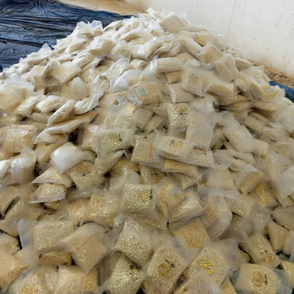 Captagon pills seized by the Jordan Customs Department at Al Karamah border crossing on December 25, 2022 (Photo courtesy of JCD Facebook page)