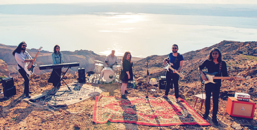 The Jordan-based Dead Sea Sirens, a self-described ‘rock band from all corners of the globe’ released their debut album, ‘Visions’, in July (Photo courtesy of Dead Sea Sirens)