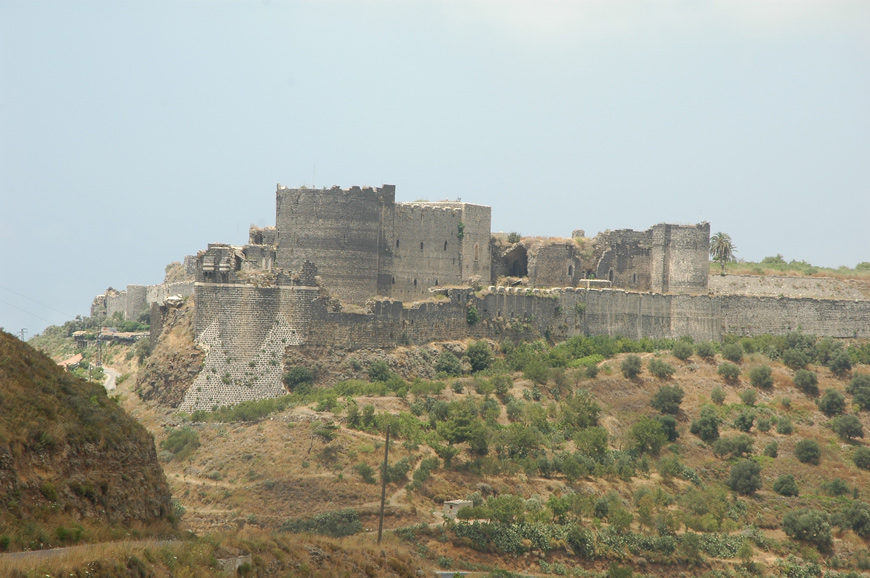 Margat, also known as Marqab, is a castle near Baniyas, Syria, which was a Crusader fortress and one of the major strongholds of the Knights Hospitaller   (Photo courtesy of Balasz Major)
