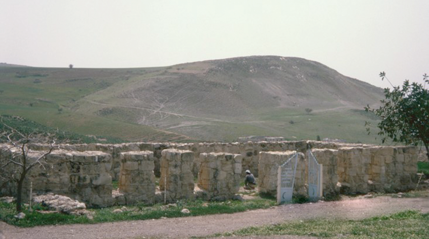 Remains of an ancient mosque in Um Qais (Photo courtesy of ACOR)
