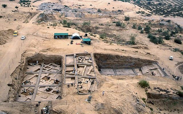 Located 5km south of Gaza City, Tell es-Sakan has houses dating to 2,600-2,300 BC  (Photo courtesy of Palestinian Department of Antiquities)