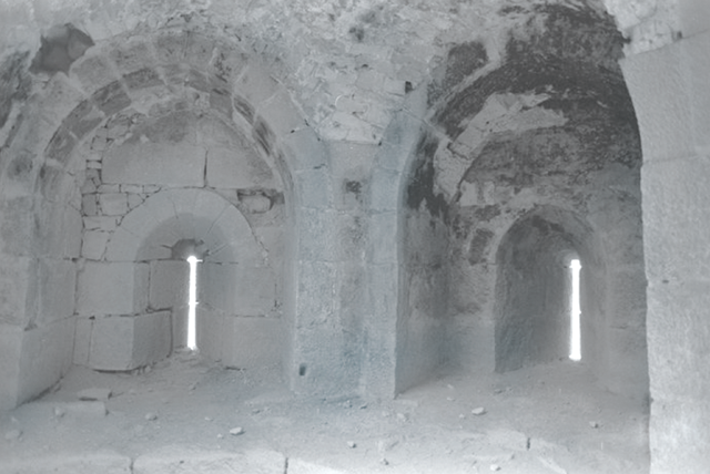 The interior of the Montreal Castle in the southern Jordan (Photo courtesy of ACOR)