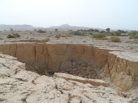 A sinkhole near the Dead Sea (Photo courtesy of Nizar Abu-Jaber)