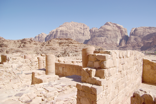 A Nabataean temple in Wadi Rum (Photo courtesy of Juan Tebes)
