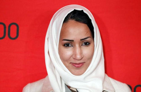 Saudi activist Manal  Al Sharif arrives to be honoured at the Time 100 Gala in New York, on April 24, 2012 (Reuters  photo)