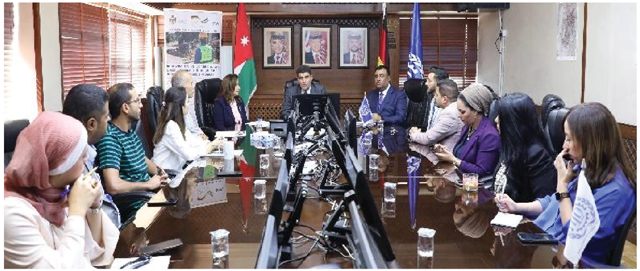 Officials during the signing ceremony of an agreement between the Ministry of Local Administration and the International Labour Organisation on Wednesday (Photo courtesy of ILO)