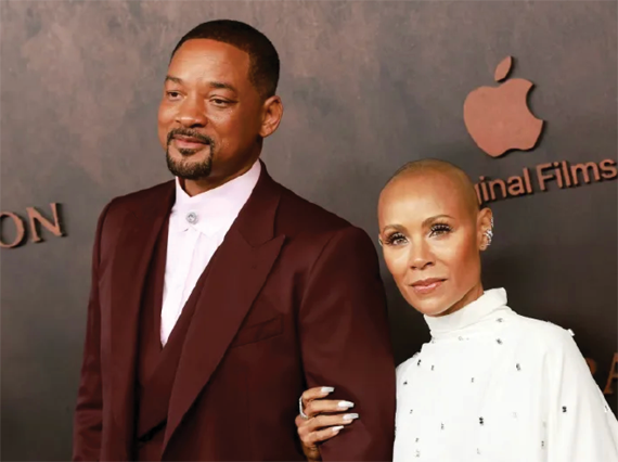 US actor Will Smith and his wife actress Jada Pinkett Smithhave been living separate lives since 2016, she has revealed (AFP photo)
