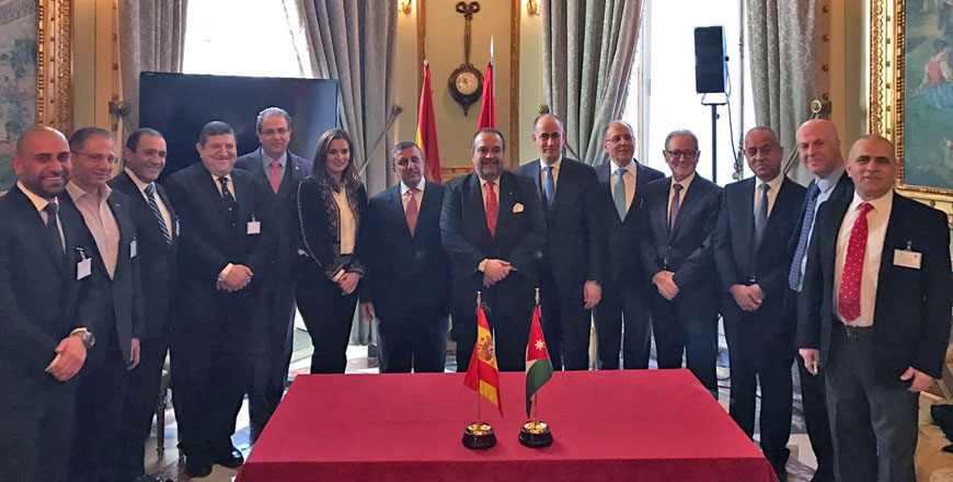 Participants take part in the Jordanian-Spanish economic partnership forum recently (Photo courtesy of Amman Chamber of Commerce)
