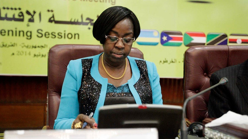 South Sudan’s then water minister Jemma Nunu Kumba attends a 10-nation Nile River forum on June 19, 2014, in the Sudanese capital Khartoum (AFP photo)