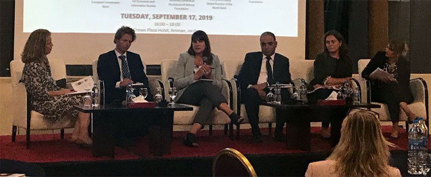 The Kvinna till Kvinna Foundation on Tuesday held an event in Amman for launching a report on how international finance institutions interact with civil society and specifically with women´s rights organisations  (Photo courtesy of the Kvinna till Kvinna Foundation)