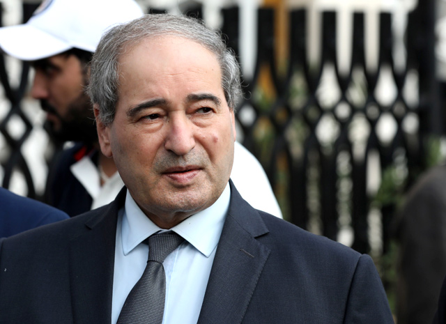 In this file photo taken on November 16, Syrian Deputy Foreign Minister Faisal Miqdad attends the funeral of late Syrian foreign minister Walid Muallem at the Saad Ibn Mouadh Mosque in the capital Damascus (AFP photo)