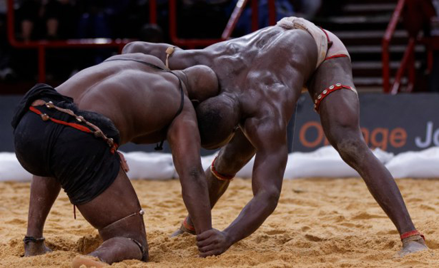 Traditional Senegalese wrestling will be monitored by VAR technology (AFP photo)