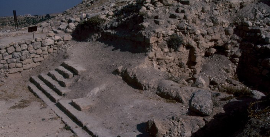 A structure seen at Tell Hisban, a site in the Madaba Plain (Photo courtesy of ACOR)