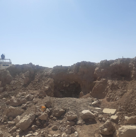 Remains of Tell er-Rumeith, an Iron Age fort, overlooking the Irbid Plateau (Photo of Saeb Rawashdeh)