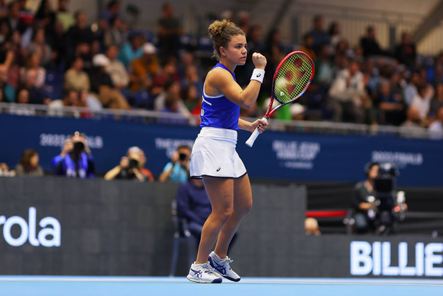 Jasmine Paolini, three- time Grand Slam finalist will take part in this years’ Billie Jean King Cup in Malaga, Spain (AFP photo)