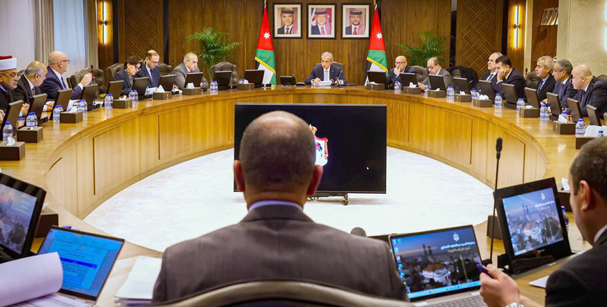 The Cabinet, during a session chaired by Prime Minister Jafar Hassan, on Sunday approves the establishment of a non-listed public shareholding company affiliated with the Jordan Capital and Investment Fund (Petra photo)