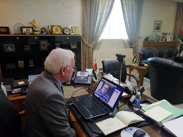Touq on the call (Photo Courtesy of the Higher Education Ministry)