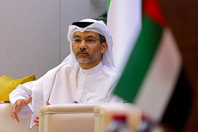 Alawi Alsheikh-Ali, deputy director general of the Dubai Health Authority (DHA), speaks during an interview with AFP in the Gulf emirate, on Wednesday (AFP photo)