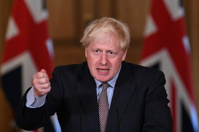 Britain's Prime Minister Boris Johnson is facing accusations of trashing the country's international reputation (AFP photo)