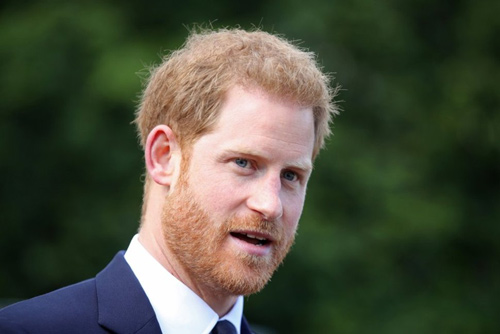 Britain’s Prince Harry attends a garden party to celebrate the 70th anniversary of the Commonwealth at Marlborough House in London, Britain, on Friday (Reuters photo)