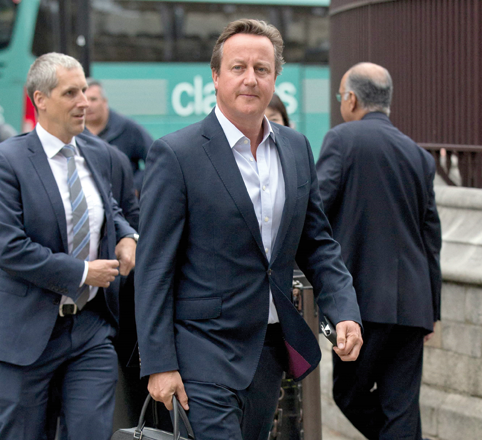 Former British prime minister David Cameron arrives at the Houses of Parliament in London on September 5, 2016 (AFP photo)