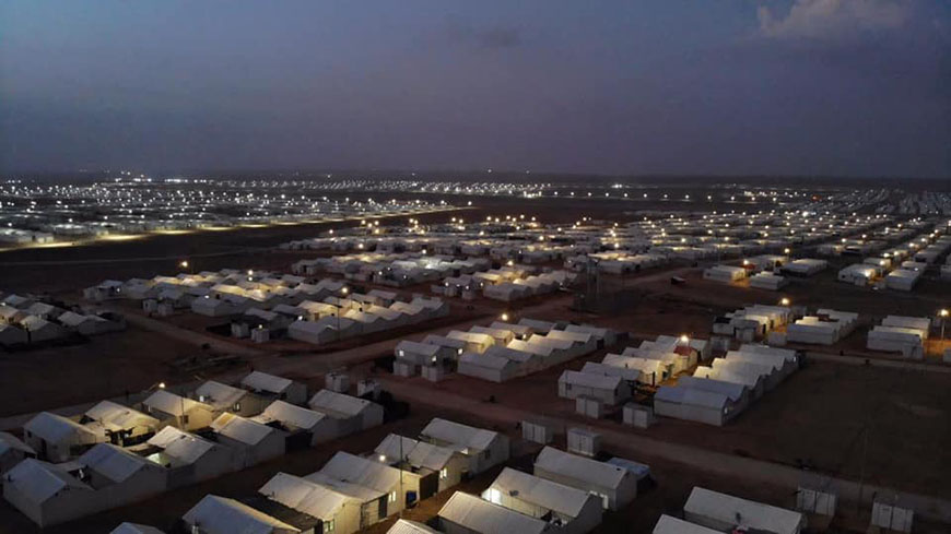 The Jordanian government has granted essential UNHCR staff and partners the necessary permits to commute to the Zaatari and Azraq camps in order to sustain basic services, including  hospitals, clinics and supermarkets, according to UNHCR Representative in Jordan Dominik Bartsch (Photo courtesy of UNHCR Jordan)