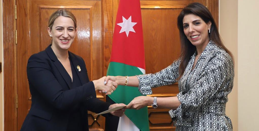 US Ambassador-designate Yael Lempert presented her credentials to the Ministry of Foreign Affairs and Expatriate on Monday (Photo courtesy of Foreign Ministry)