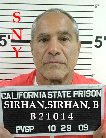This October 29, 2009, handout image obtained from the California Department of Corrections shows Sirhan Sirhan, convicted for the 1968 assassination of Democratic presidential candidate senator Robert F. Kennedy (AFP photo)