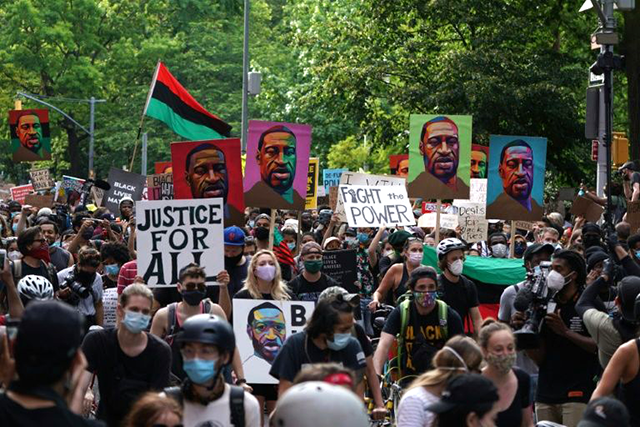 As protests about police violence and racism spread across the United States, pressure mounted on the tech firms behind the technology (AFP photo)