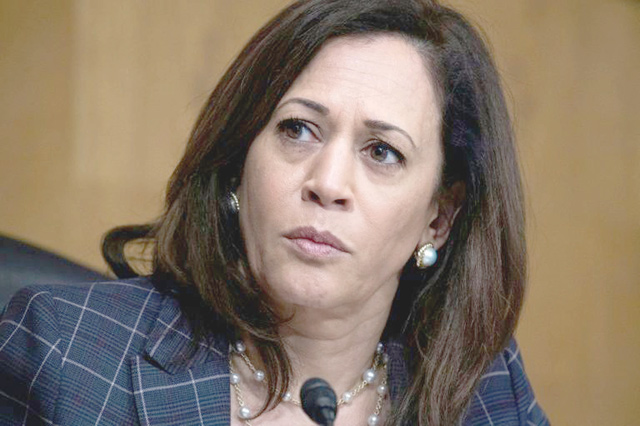 Senator Kamala Harris is seen by some as the favorite to be picked as Joe Biden's vice presidential candidate (AFP photo)