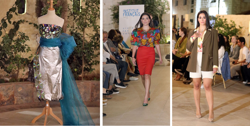 The French Institute in Jordan in partnership with the Irish and French embassies organised the ‘Mode Eco-responsible’ fashion show on Wednesday to mark the occasion of Environment and Climate Week  (Photos by Osama Aqarbeh)