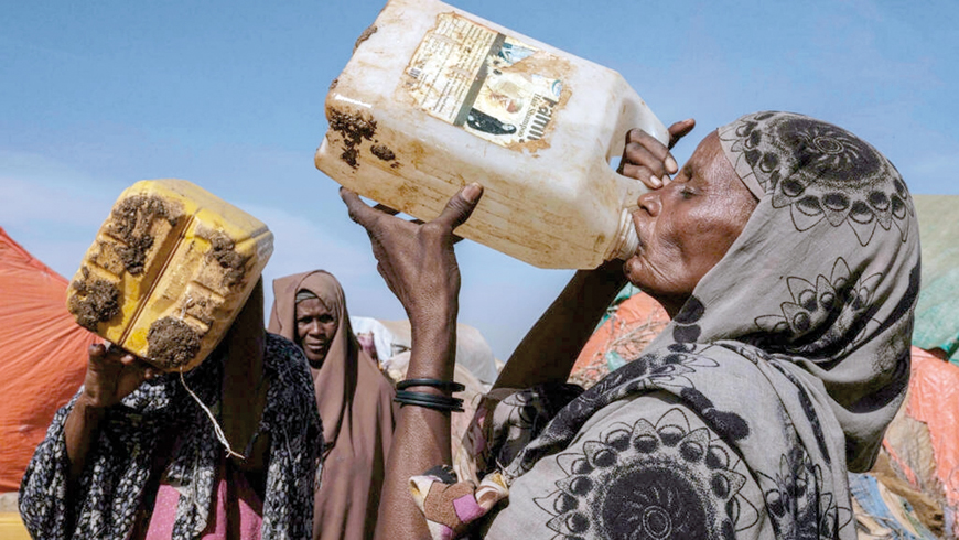 Desperate, hungry and thirsty, more and more people are flocking to Baidoa from rural areas of southern Somalia, one of the regions hardest hit by the drought that is engulfing the Horn of Africa (AFP photo)