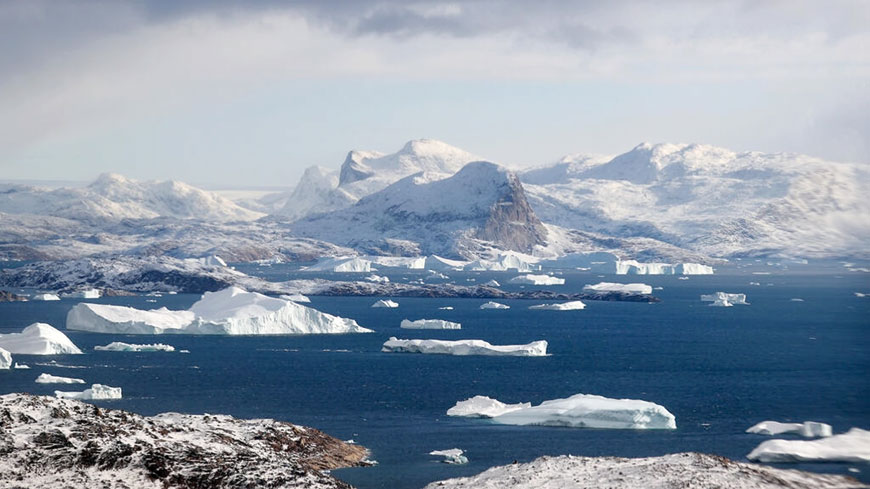 Melting ice from Greenland is now the main factor in the rise in the Earth’s oceans (AFP photo)