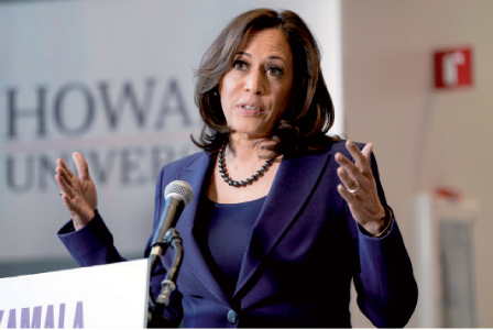  In this file photo taken on June 20, 2018, US Democratic Senator from California Kamala Harris attends a Senate Intelligence Committee hearing on ‘Policy Response to Russian Interference in the 2016 US Elections’ on Capitol Hill in Washington, DC, US (AFP photo)