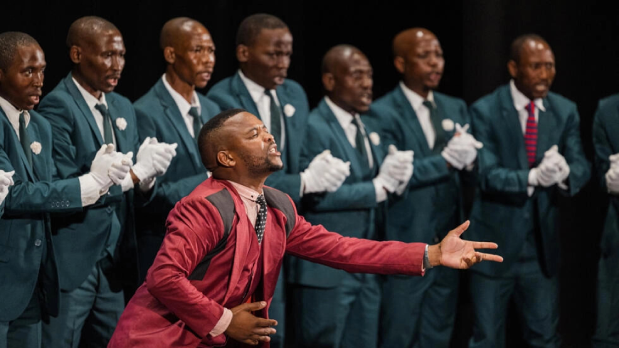 Isicathamiya is an a cappella singing style anchored in Zulu culture (AFP photo)
