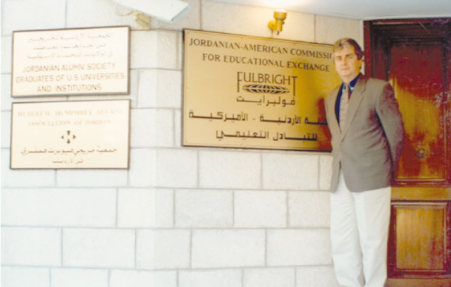 Alain McNamara (Photo courtesy of Fulbright Commission in Jordan)