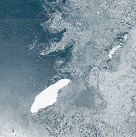 A68a iceberg, drifting in the South Atlantic, is 160 kilometres long and 48 kilometres across at its widest pointdown — was almost certainly the main culprit in each case (AFP photo)