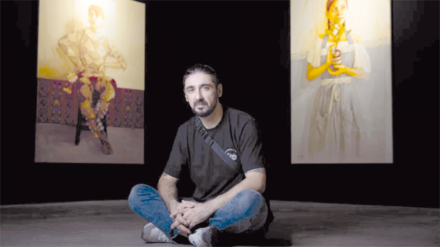 Chilean artist Inti is among those exhibiting in the Petit Palais (AFP photo)