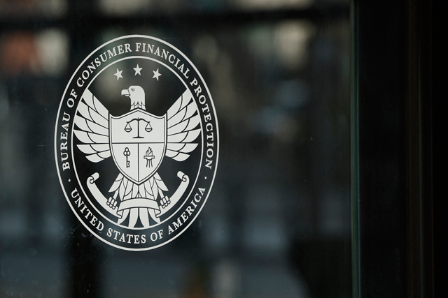 The exterior of the Consumer Financial Protection Bureau (CFPB) Headquarters is seen on February 10, 2025 in Washington, DC (AFP photo)
