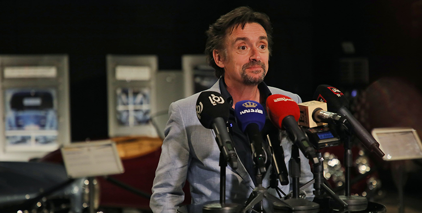 British iconic TV presenter Richard Hammond visits Royal Automobile Museum on Saturday, where he reflects on his deep admiration for Jordan and its people, and his latest television series, The Smallest Cog Workshop  (Photos by Ahmad Khleifat)