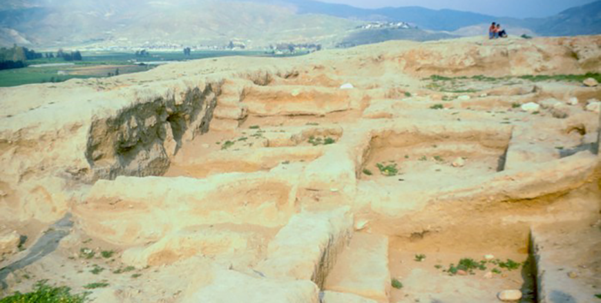 The Bronze Age site Tell Deir Alla, located in central Jordan (Photo courtesy of ACOR)