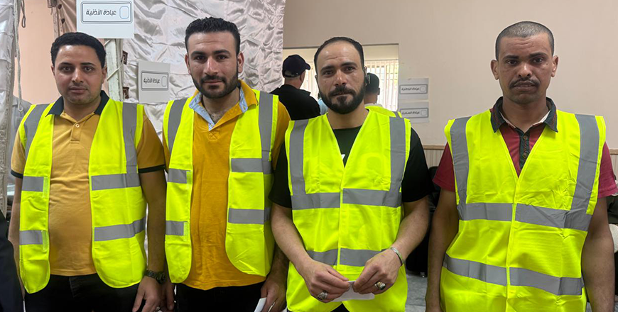 A central part of the initiative is the creation of a detailed database to collect information on around 1,000 waste collectors in Irbid to provide health insurance and social security coverage for these workers (Photo by Sara Faqir)