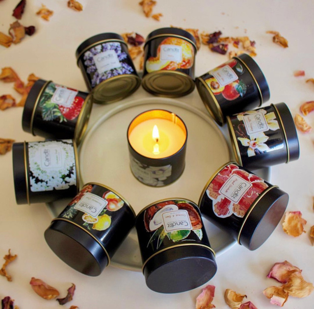 Scented candles made by Samer Tannous (Photo courtesy of Samer Tannous)