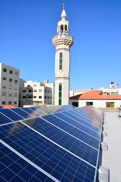 Jordan has one of the highest annual daily averages of solar irradiance in the world with an estimated 330 days of sunshine per year (Photo by Amjad Ghsoun)