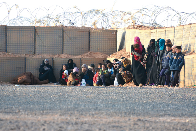 Tens of thousands of Syrians are still stranded at Jordan's northeastern border with Syria, according to JIF representative (Photo by Amjad Ghsoun)