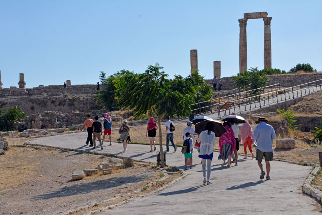 The Central Bank of Jordan said that tourism revenues grew due to the increase in the total number of tourists by 7 per cent to 4.107 million visitors, when compared to the same period last year (Photo by Amjad Ghsoun)