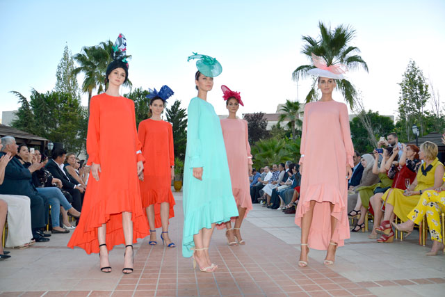 Models showcase clothes by Jordanian and Ukrainian designers during a fashion show in Amman on Thursday (Photo by Amjad Ghsoun)