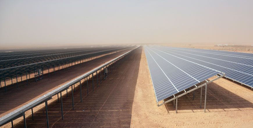 The world’s largest solar power plant built in a refugee settlement was inaugurated at Zaatari refugee camp on Monday (Photos by Amjad Ghsoun)