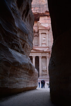 A view of the rose-red city of Petra, some 220 kilometres south of Amman. Jordan’s tourism industry is one of the hardest hit sectors by the COVID-19 pandemic (Photo by Amjad Ghsoun)